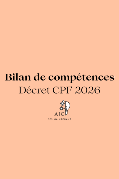 Bilan de compétences 2026 CPF